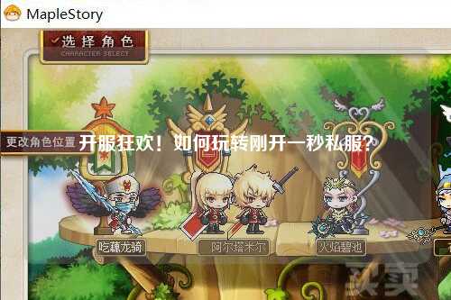 开服狂欢!如何玩转刚开一秒私服?