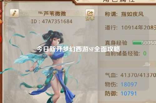 今日新开梦幻西游SF全面攻略